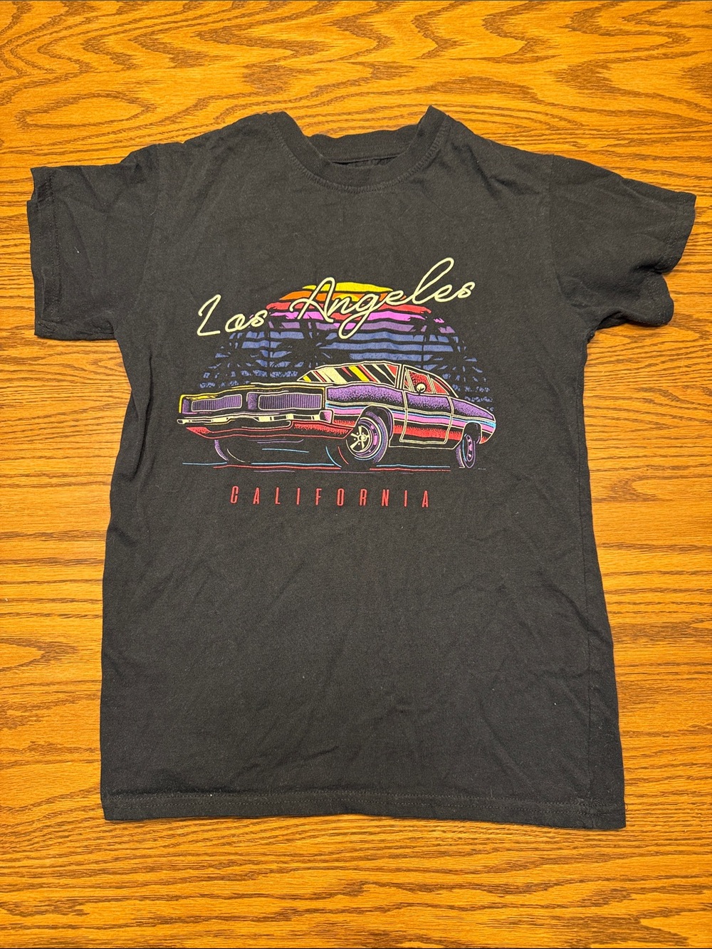 Los Angeles California Graphic Tee - Black
